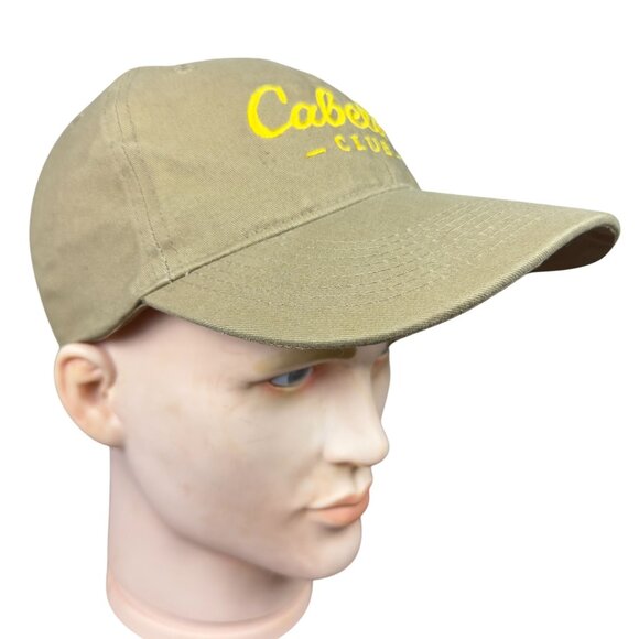 Cabelas Club Baseball Cap Men One Size Khaki Adjustable Yellow Embroidered - Picture 3 of 8